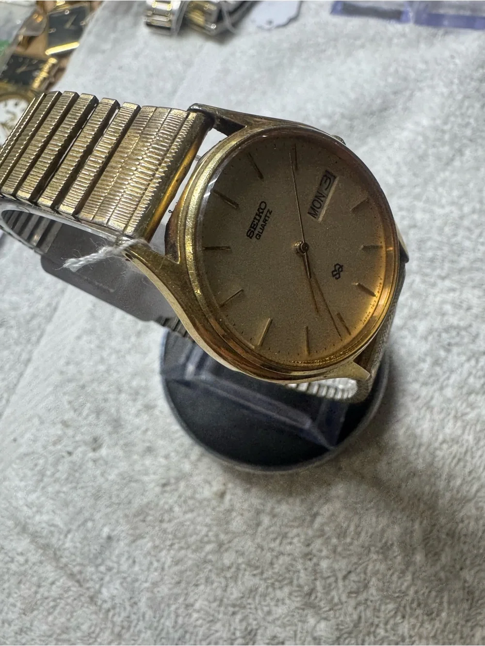 Seiko Gold-Tone Men’s Dress Watch with Day-Date